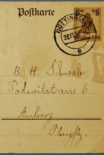 1936 Berlin Olympic Games in Berlin Postcard