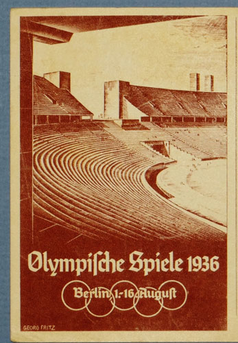 1936 Berlin Olympic Games in Berlin Postcard