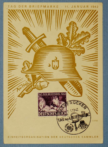 Tag Der Briefmarke 11. Januar 1942 Postcard