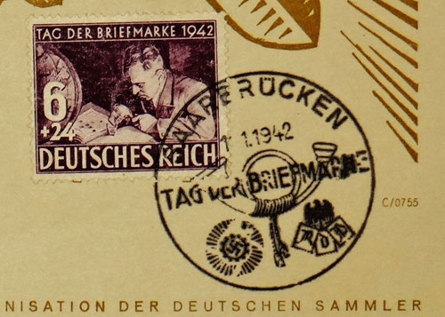 Tag Der Briefmarke 11. Januar 1942 Postcard