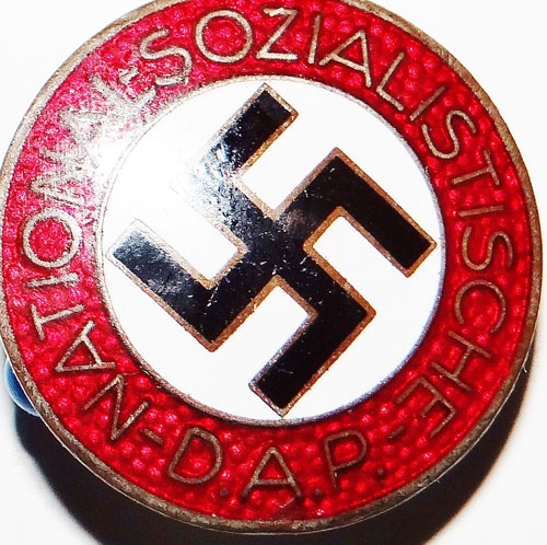 RZM M1/72 Marked NSDAP Enamel Party Badge