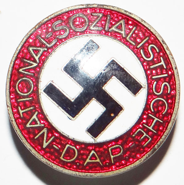 RZM M1/63 Marked NSDAP Enamel Party Badge RZM M1/63 Marked NSDAP Enamel Party Badge