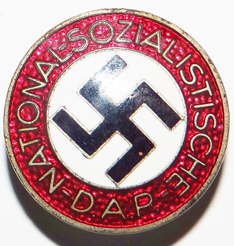 RZM M1/63 Marked NSDAP Enamel Party Badge
