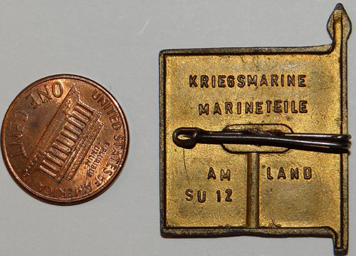 Kriegsmarine Troops WHW Flag Donation Tinnie