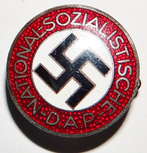 RZM M1/77 Marked NSDAP Enamel Party Badge