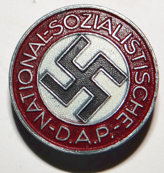 RZM M1/103 Marked NSDAP Painted Party Badge RZM M1/103 Marked NSDAP Painted Party Badge