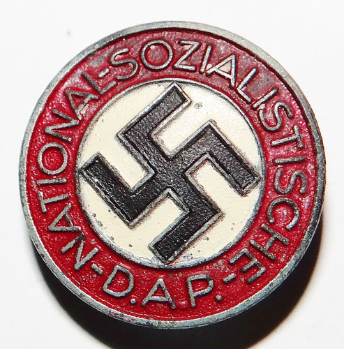 RZM M1/103 Marked NSDAP Painted Party Badge
