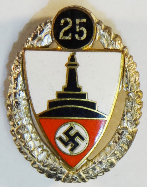 Type II 25 Year Kyffhauserbund Member's Badge Type II 25 Year Kyffhauserbund Member's Badge