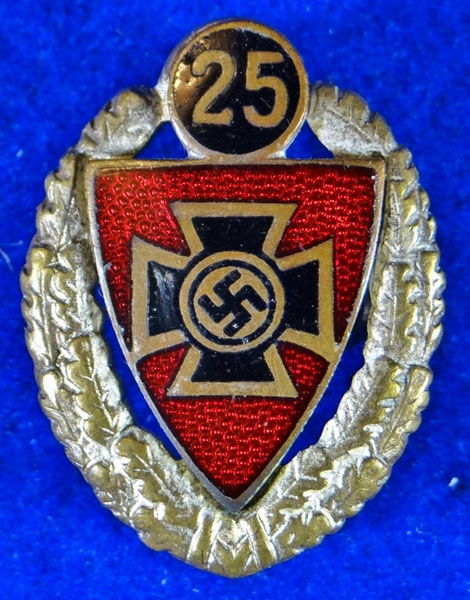 Type III 25 Year NS Reichkriegerbund Member's Badge Type III 25 Year NS Reichkriegerbund Member's Badge