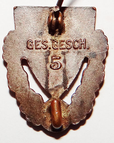 40 Year Reichkriegerbund Enamel Members Badge