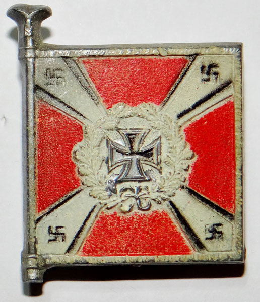 Luftwaffe Flak Troops WHW Flag Donation Tinnie Luftwaffe Flak Troops WHW Flag Donation Tinnie