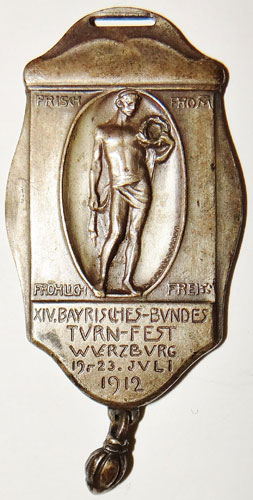 1912 Bavarian TVRN-FEST Association Medal