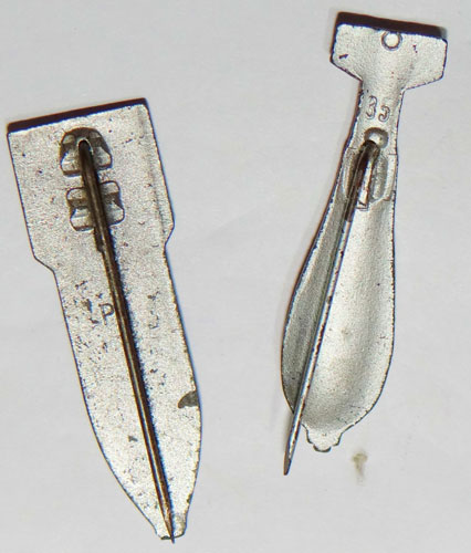 German WW II Bomb and Rocket Stick Pins