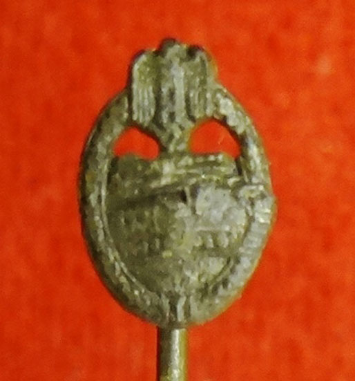 Bronze Panzer Assault Badge Stick Pin
