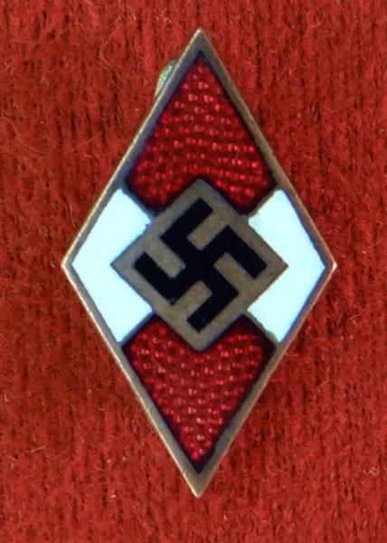 Hitler Youth Enamel Member's Badge