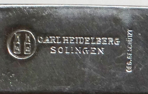 Hitler Youth Knife with Motto by "Carl Heidelberg"