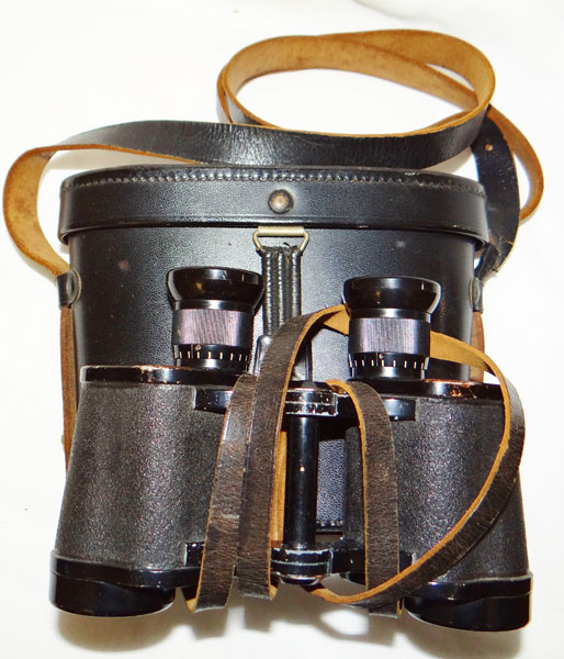Early WW II 6 x 30 "Carl Zeiss" Binoculars with Case