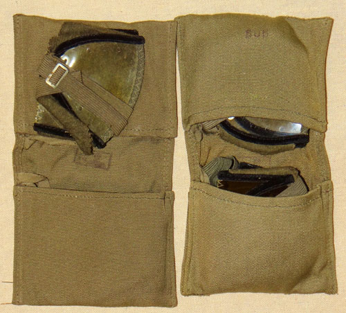 German WW II Wind & Sand Eye Shields with Case