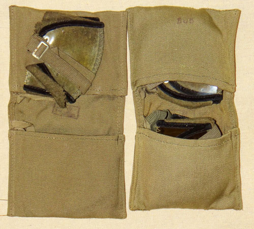 German WW II Wind & Sand Eye Shields with Case