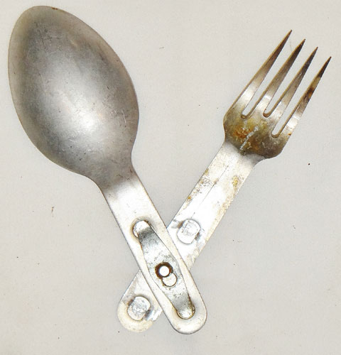 German WW II Folding Cutlery Set