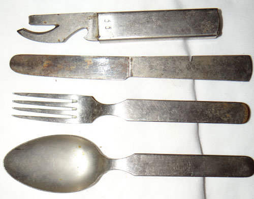 German WW II Combination Eating Cutlery Set