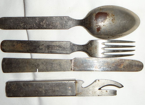 German WW II Combination Eating Cutlery Set