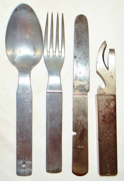 German WW II Combination Eating Cutlery Set