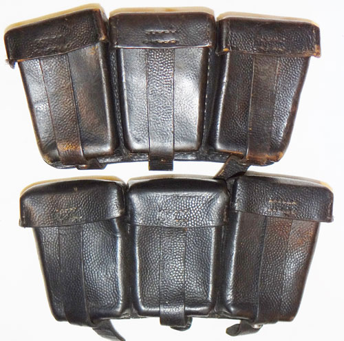 German WW II Leather 98K Ammunition Pouches