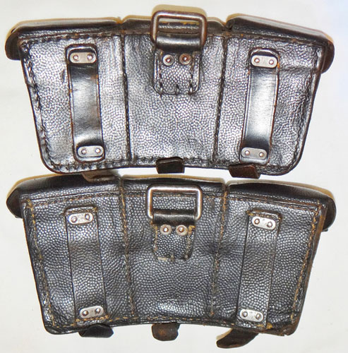 German WW II Leather 98K Ammunition Pouches