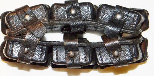 German WW II Leather 98K Ammunition Pouches