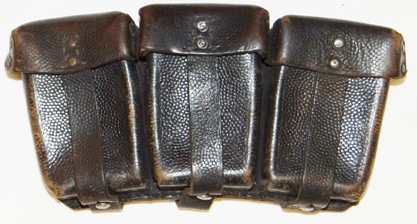 NAMED WW II Leather 98K Ammunition Pouch