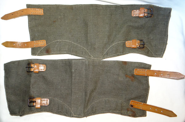 German WW II Canvas Gaiters