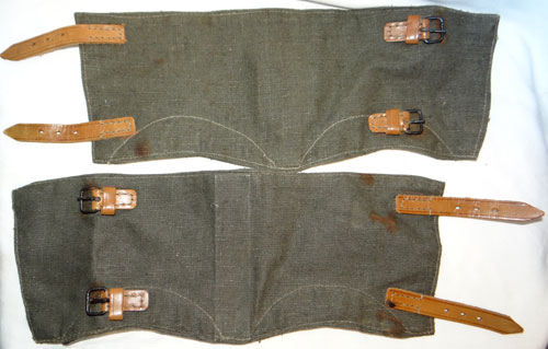 German WW II Canvas Gaiters