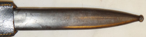 WW II German 98K Bayonet with Matching Numbers with Leather Frog