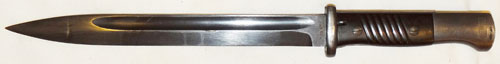 WW II German 98K Bayonet with Matching Numbers with Leather Frog
