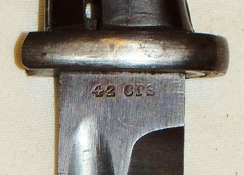 WW II German 98K Bayonet with Matching Numbers with Leather Frog