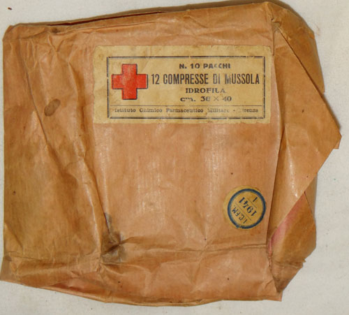Italian WW II Medical Paper Package Dated 1941