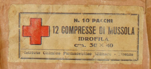 Italian WW II Medical Paper Package Dated 1941