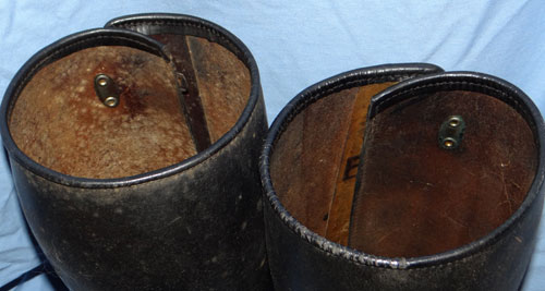 WW II German Leather OFFICERS Gaiters