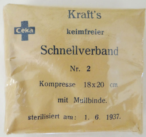 German WW II First Aide Bandage