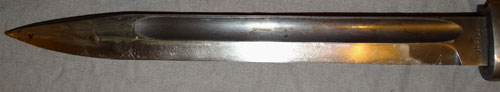 German WW II 98K Bayonet with Kriegsmarine Marked Leather Frog
