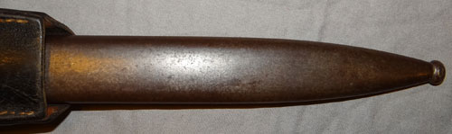 German WW II 98K Bayonet with Kriegsmarine Marked Leather Frog
