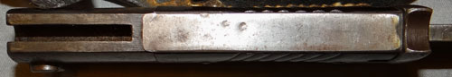 German WW II 98K Bayonet with Kriegsmarine Marked Leather Frog

