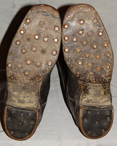 German WW II Officers / NCO Boots with "Hobnails"