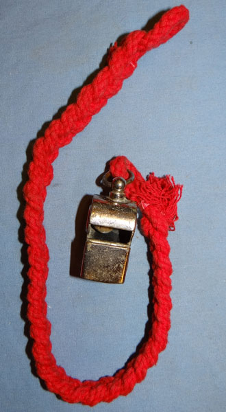German WW II Whistle & Lanyard