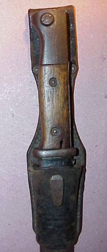 German WW II Model 98 Bayonet with Frog