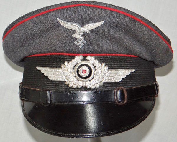 Luftwaffe Named FLAK Troops NCO/EM Visor Hat Luftwaffe Named FLAK Troops NCO/EM Visor Hat