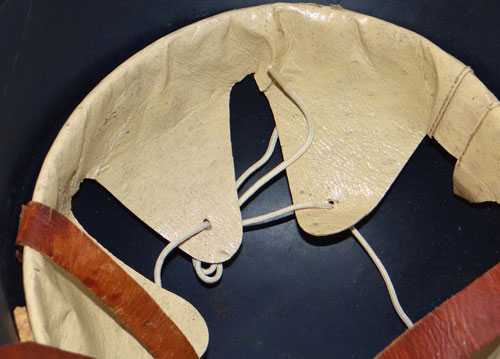 M1935 Luftschutz Beaded Helmet worn By The "SHD & LSW" Personnel