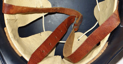 M1935 Luftschutz Beaded Helmet worn By The "SHD & LSW" Personnel