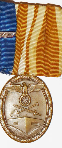 WW I & II Army Four Place Medal Bar